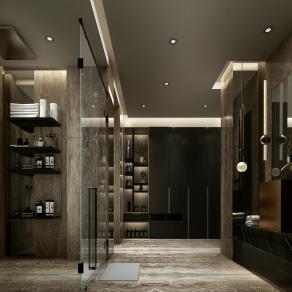 现代别墅卫生间